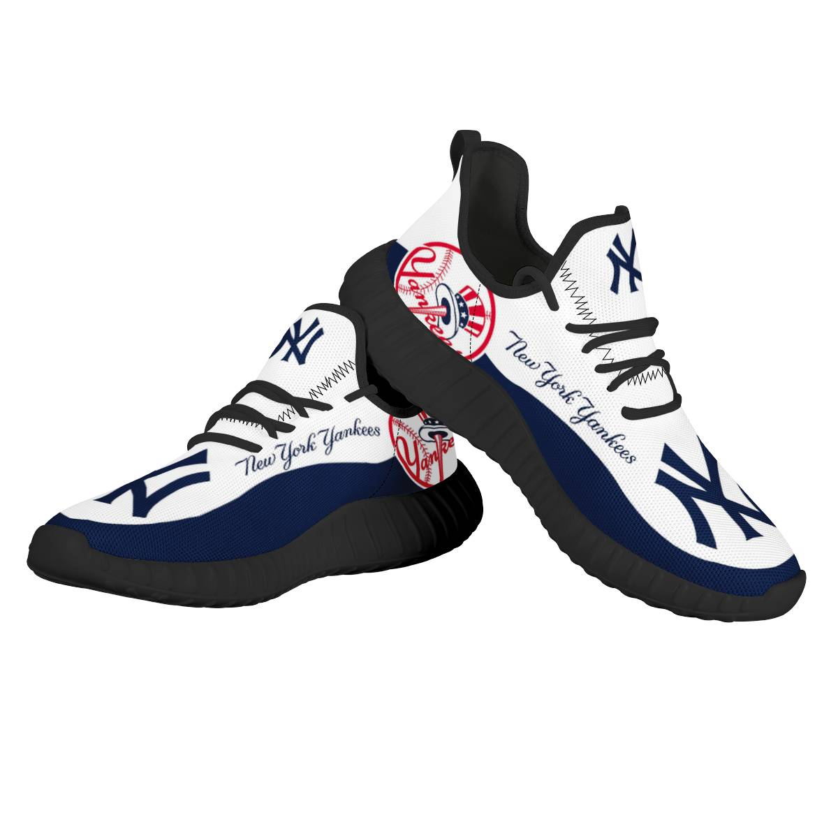 Women's MLB New York Yankees Mesh Knit Sneakers/Shoes 002